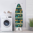 Ethnic Geometric Rhombus Ironing Board Cover, Abstract Tribal Stripes Stretchy - Image 3