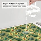 Green Avocado Dish Drying Mat 18x24 - Image 5