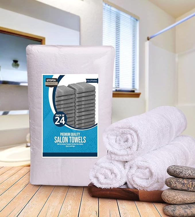 Utopia Towels, Salon Towel, 16 by 27 Inches, Highly Absorbent Cotton Towels - Image 5