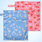 2pcs Travel Waterproof Laundry Bag, Cloth Diaper Wet Dry Bags - Image 3