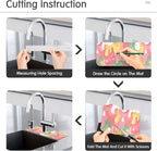 Kitchen Sink Splash Guard 2 PCS 30 Inch Sink Faucet Mat Splash Guard - Image 4