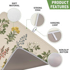 Vintage Plants Herbs Floral Dish Drying Mat - Image 3