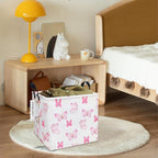 FANKANG Square Nursery Hamper Storage Bins Canvas Laundry Basket Foldable - Image 5