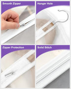 Clear Garment Bags for Hanging Clothes 12 Packs Suit Bags for Closet Storage - Image 4