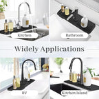 PoYang 17.7 Inch Faucet Mat for Kitchen Sink Splash Guard Behind Faucet - Image 8
