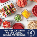 Anchor Hocking 16 Piece Glass Storage Containers - Image 3
