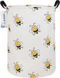 Round Folding Laundry Hamper, Canvas Basket, Nersury Hamper, Suitable by ONOEV