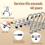 Pants Hangers Space Saving, Stackable Skirt Hangers - Image 7