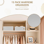 Criusia 15 Pack Drawer Organizer - Image 9
