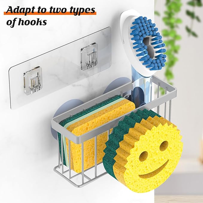Sponge Holder Smiley Face, Sink Caddy, Kitchen Organizer - Image 3