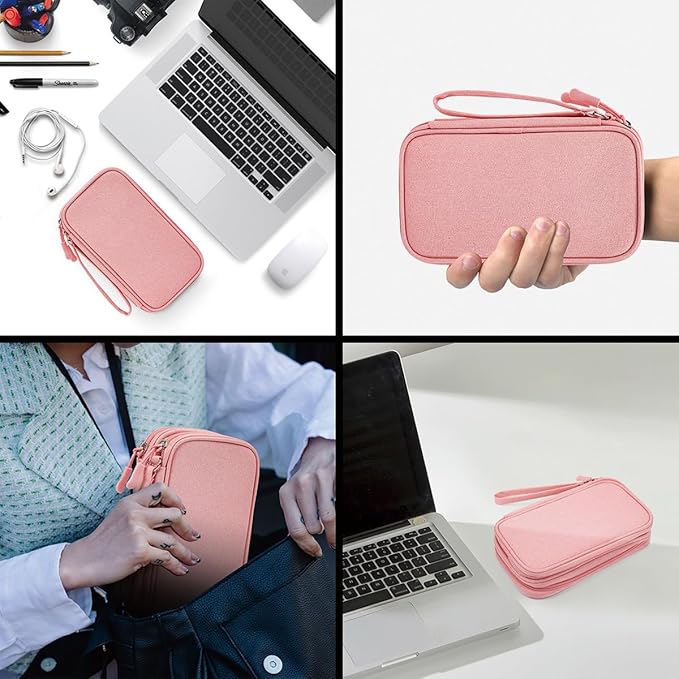 Electronic Cable Organizer Bag, Travel Electronic Accessories Carry Case - Image 7