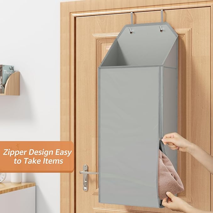MaxGear Hanging Laundry Hamper, Over the Door Hamper - Image 4