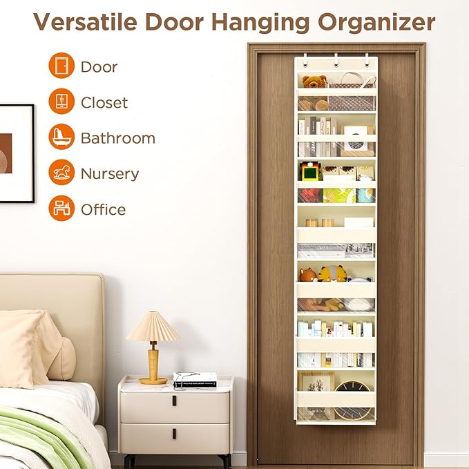 Over The Door Organizer, 7 Tier Door Hanging Organizers - Image 7