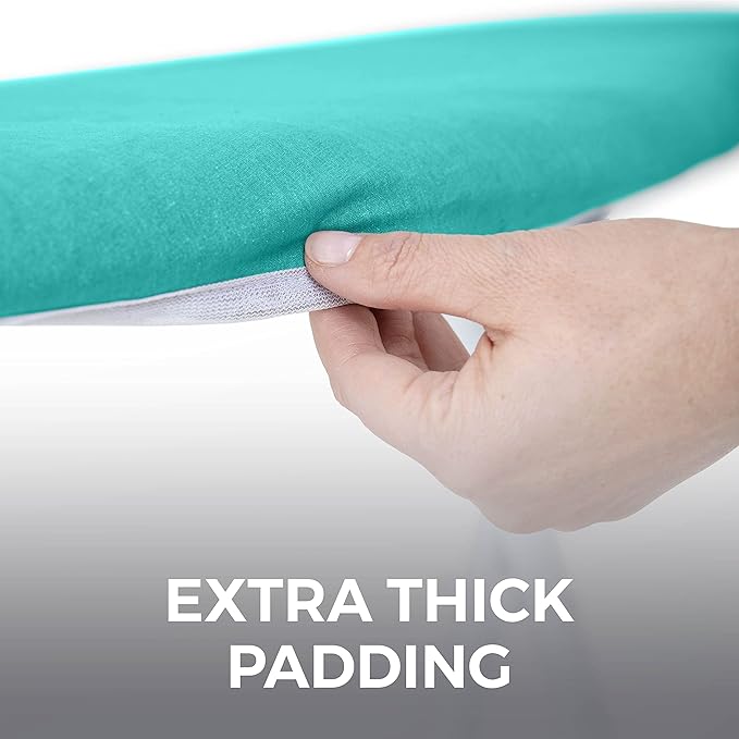 HOME GENIE Ironing Board Cover, Extra Thick Padding, Scorch Resistant Silicone - Image 6