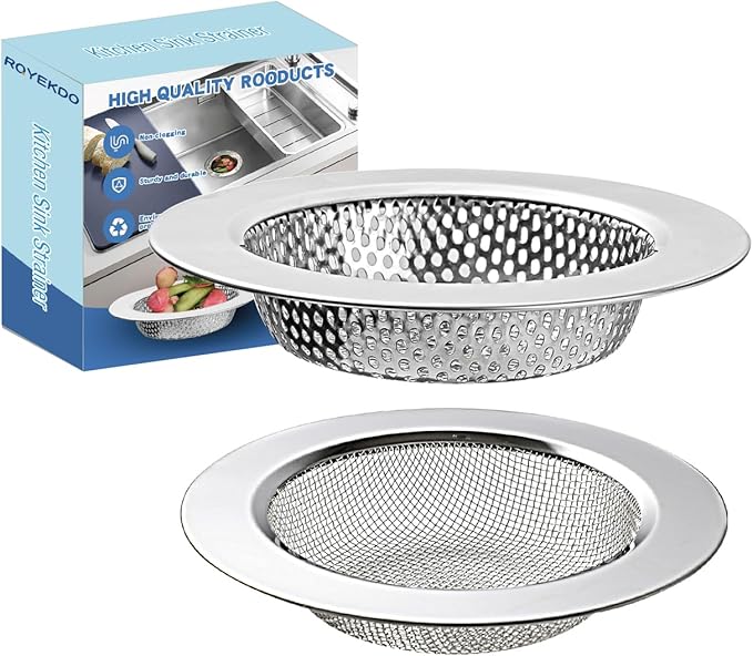 RQYEKDO Kitchen Sink Strainer Stainless Steel by rqyekdo