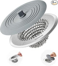 TRAPMATE Tub Stopper, Reversible Bathtub Drain Hair Catcher & Stopper, Ultra by TRAPMATE