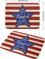 Patriotic Watercolor Stars Stripes Dish Drying Pad 18 x 24 Inch - Image 2