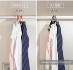 MIZGI Premium All Black Velvet Pants Hangers - Image 6