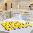 Yellow Duck Dish Drying Mat Super Absorbent Drying Mat Large Coffee Mat - Image 6