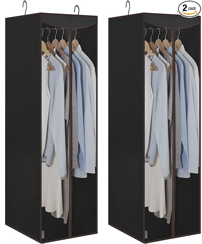 STORAGE MANIAC 2-Pack Hanging Garment Bag Zipper Cover by STORAGEMANIAC