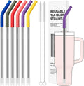 40 oz Straight Metal Straws for 40 oz Stanley Tumbler, Straw for Glass Cups by AccessoriesForWaterBottle