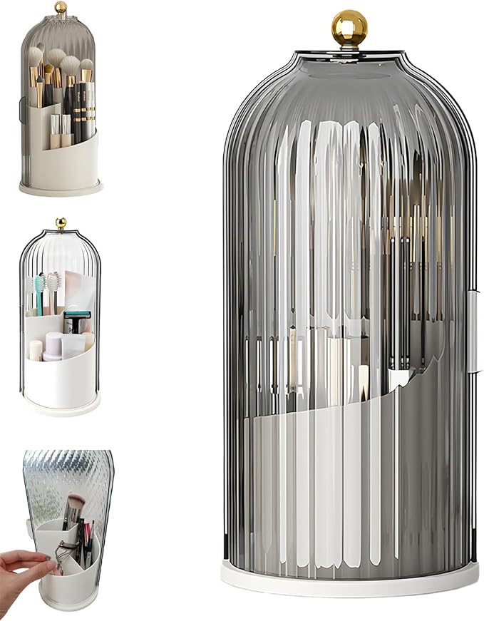 Concealed Toothbrush Holder, Rotating Bathroom Organizer Countertop, Toothbrush by Unknown