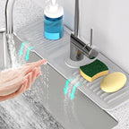 17.7'' Faucet Mat for Kitchen Sink Kitchen Sink Splash Guard Silicone Sink by Snoquir