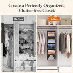 Lifewit 5 Tier Hanging Closet Organizer and Storage - Image 7