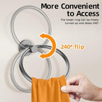Towel Ring 2Pack, SUS304 Stainless Steel Hand Towel Holder - Image 4