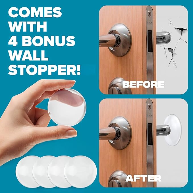 Strongest Home 4 Pack XL Adjustable Door Stopper - Image 4