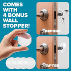 Strongest Home 4 Pack XL Adjustable Door Stopper - Image 4