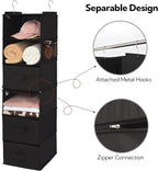 GRANNY SAYS 6-Shelf Hanging Closet Organizers and Storage, Separable to 2 Pack - Image 7
