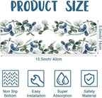 Watercolor Garland Flower Sink Splash Guard Faucet Mat Clover Leaves Super - Image 2