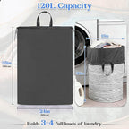 Laundry Bag Extra Large Heavy Duty, Laundry Basket Liner Replacement, Drawsting - Image 2