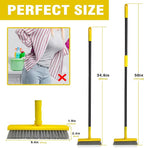 2 in 1 Grout Brush with 49.6" Long Handle, Swivel Grout Cleaning Brush V-Shape - Image 6