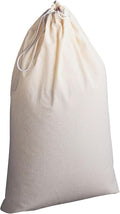 Household Essentials Cotton Laundry Bag, 100% Cotton, Drawstring Top by HouseholdEssentials