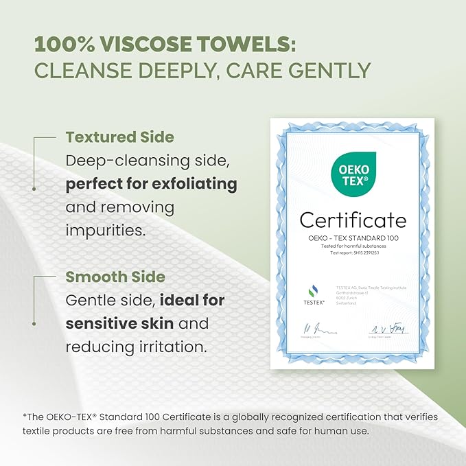 PLANTIFIQUE Disposable Face Towels XL 10"x12" - Image 5