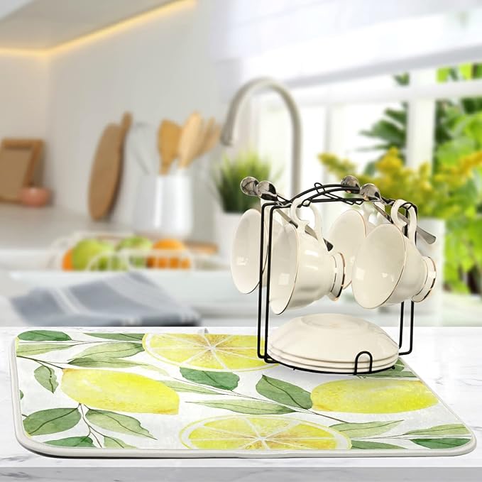 Absorbent Dish Drying Mat for Kitchen Counter - Image 5