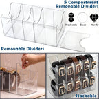 Belt Organizer - 2 Pack Clear Stackable Belt holder - Image 2