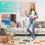 3 in 1 Carpet Rake for Pet Hair Removal, Reusable Pet Hair Remover Broom - Image 2