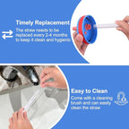 XANGNIER Replacement Straws and Bite Valve Compatible - Image 6