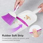 NACENA Small Dust Pan and Brush Set, Mini Broom and Dustpan Set Small Hand - Image 3
