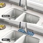 The Great Wave Off Kanagawa Japanese Blue White Kitchen Sink Splash Guard - Image 4