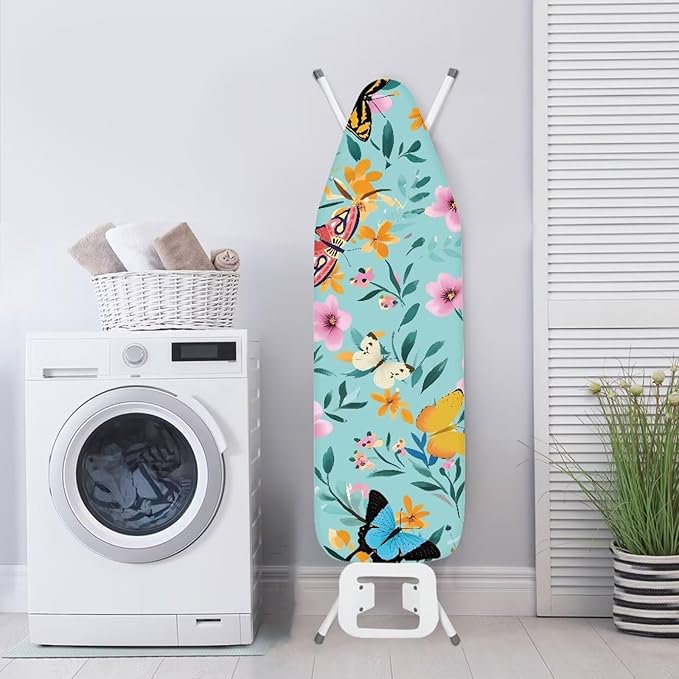 Floral Butterfly Ironing Board Cover and Pad 15x54 Inch, Iron Board Cover Large - Image 4