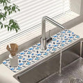 Sink Splash Guard Faucet Mat Watercolor Butterflies Absorbent Fast Drying Mat by Unknown