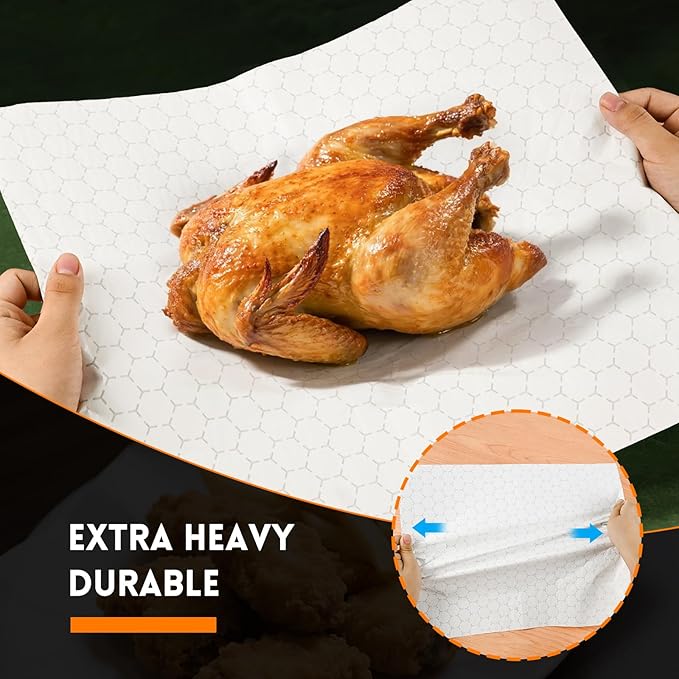 EcoDispose Pre-Cut Insulated Foil Sandwich Wrap Sheets Grease-Resistant - Image 5