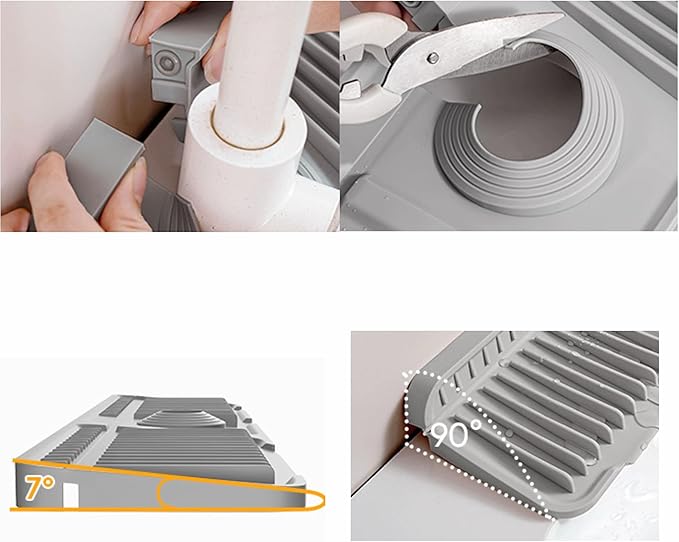 24'' Folding Faucet Mat for Kitchen Sink Splash Guard Kitchen Sink Faucet Mat - Image 8