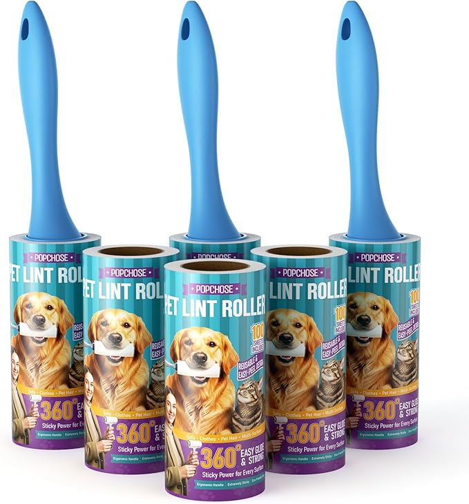 POPCHOSE Lint Roller, 600-Sheet Extra Sticky Lint Rollers by Popularchoicesfromhere