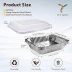 YLT WAX 9x13 Disposable Aluminum Foil Pans - Image 3