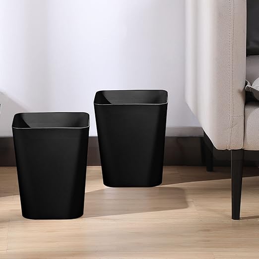 Hoolerry 9 Pieces Garbage Can 2 Gallon Small Trash Cans Bulk Bathroom Trash Bin - Image 5